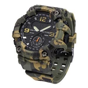 🔥NIB Activa X Invicta BlackOps Digital Men's Watch 56mm Camo Green Camouflage